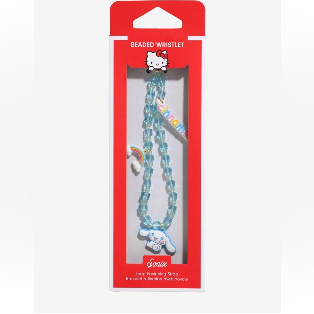 🆕Sonix Bead Phone CELL CHARM Strap Sanrio Cinnamoroll